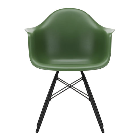 Cadeira de Braços Plástica Eames DAW / Base Ácer Preto